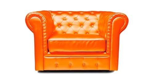Chesterfield Oranje Zonder Label Vrijstaand Wide