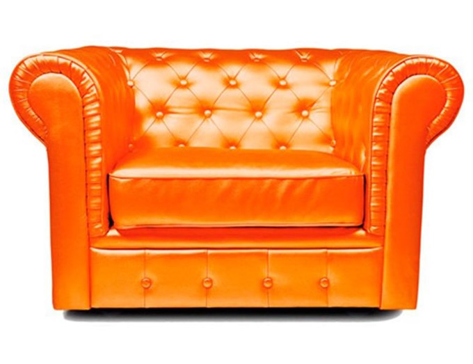Bild Seatstomeet Chesterfield Oranje Zonder Label Vrijstaand Wide